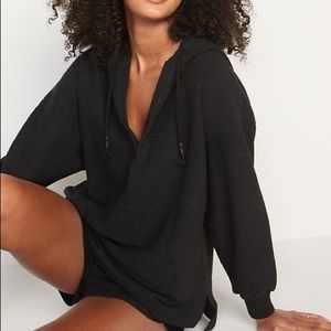 Old navy oversized lightweight v-neck tunic hoodie for women